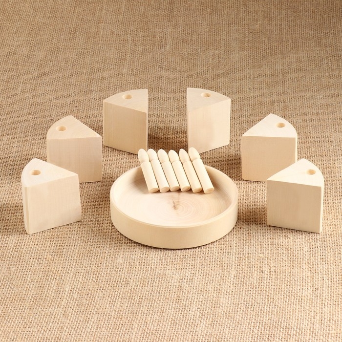 Заготовка для творчества "Тортик" 5х11 см, на поддоне D=12 cм