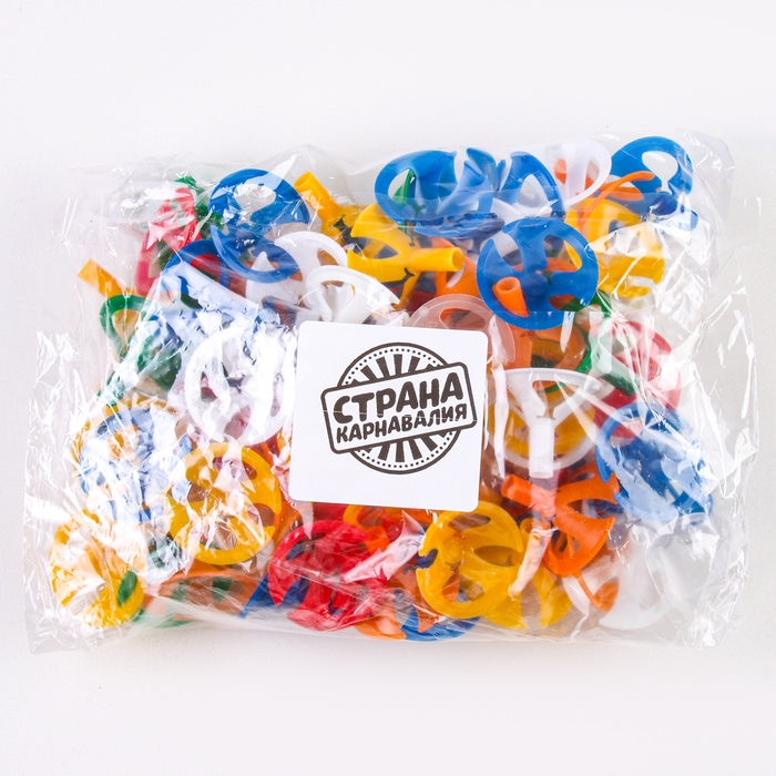 Держатель-зажим для шаров, d=5 мм, цвет МИКС, набор 100 шт.