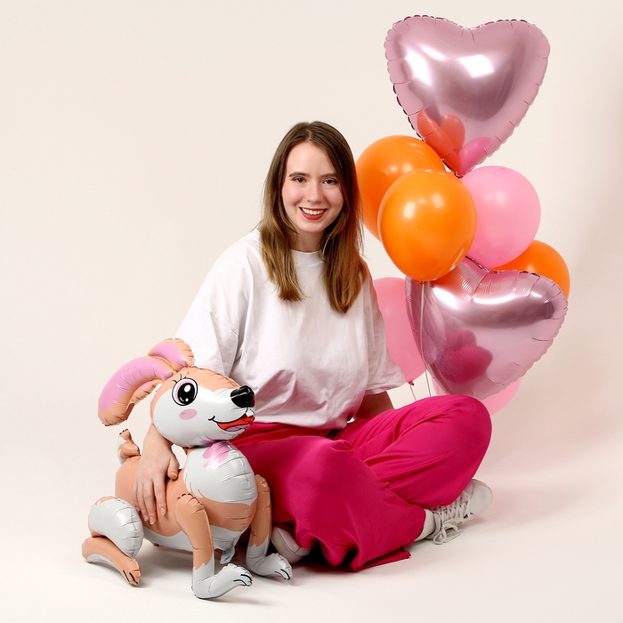 Набор шаров «Зайка и сердца», латекс, фольга набор 10 шт. Набор шаров «Зайка и сердца», латекс, фольга набор 10 шт.