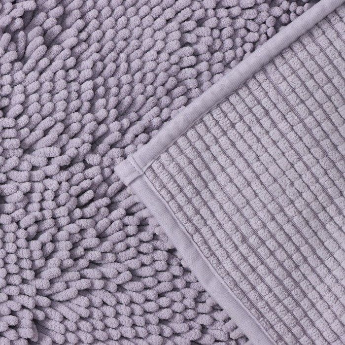 Коврик для дома LaDо́m, букли, ворс 2,5 см, плотность 1400 г, 50×80 см, цвет сиреневый Коврик для дома LaDо́m, букли, ворс 2,5 см, плотность 1400 г, 50×80 см, цвет сиреневый