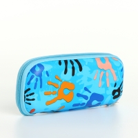 Футляр для очков на молнии, длина 16,5 см, цвет голубой Футляр для очков на молнии, длина 16,5 см, цвет голубой