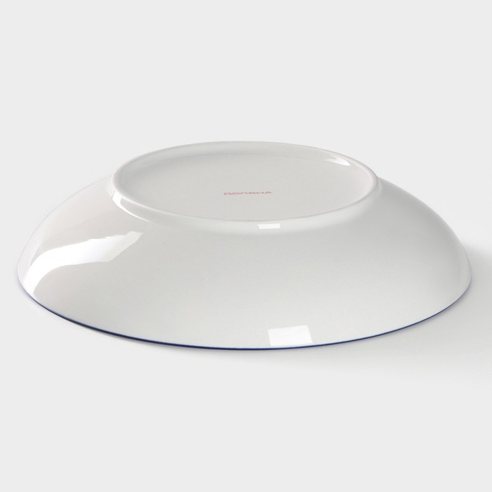 Тарелка глубокая керамическая Доляна &laquo;Бодом&raquo;, d=21 см, цвет синий