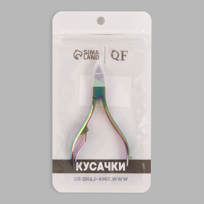 Кусачки педикюрные, 10,5 см, длина лезвия - 15 мм, цвет хамелеон Кусачки педикюрные, 10,5 см, длина лезвия - 15 мм, цвет хамелеон