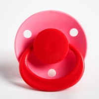 Соска - пустышка латексная классическая &laquo;Ягодка&raquo;, от 0 мес., цвет МИКС