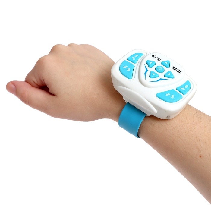 Джип радиоуправляемый &laquo;Экстримал&raquo;, пульт в виде часов, работает от батареек, цвет зелёный