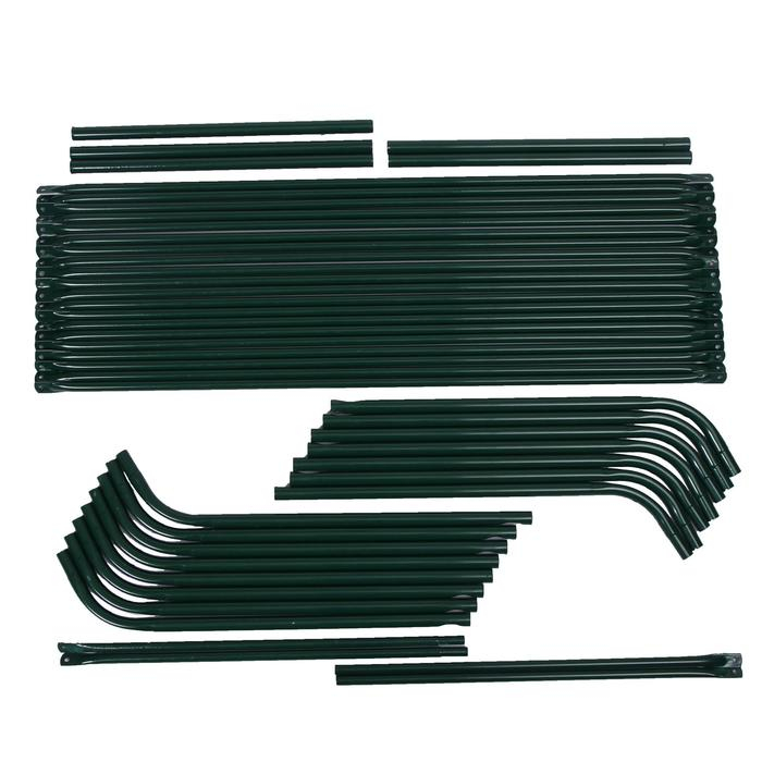 Мини-теплица, 4,9 &times; 1,4 &times; 1,15 м, стальной каркас d = 16 мм, спанбонд 60 г/м&sup2;