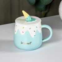 Кружка керамическая &laquo;Нежное мороженое&raquo;, 380 мл, цвет МИКС