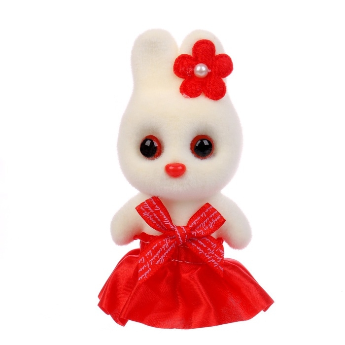 Игрушка из пенопласта &laquo;Зайка с цветком&raquo;, 13 см, набор 3 шт., цвет МИКС