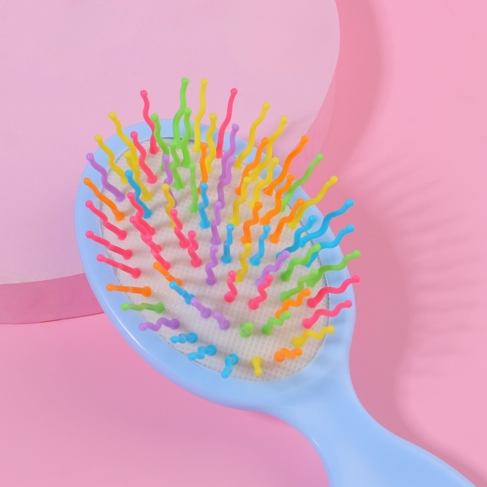 Расчёска - мини массажная, 14 × 6 см, рисунок МИКС Расчёска - мини массажная, 14 × 6 см, рисунок МИКС