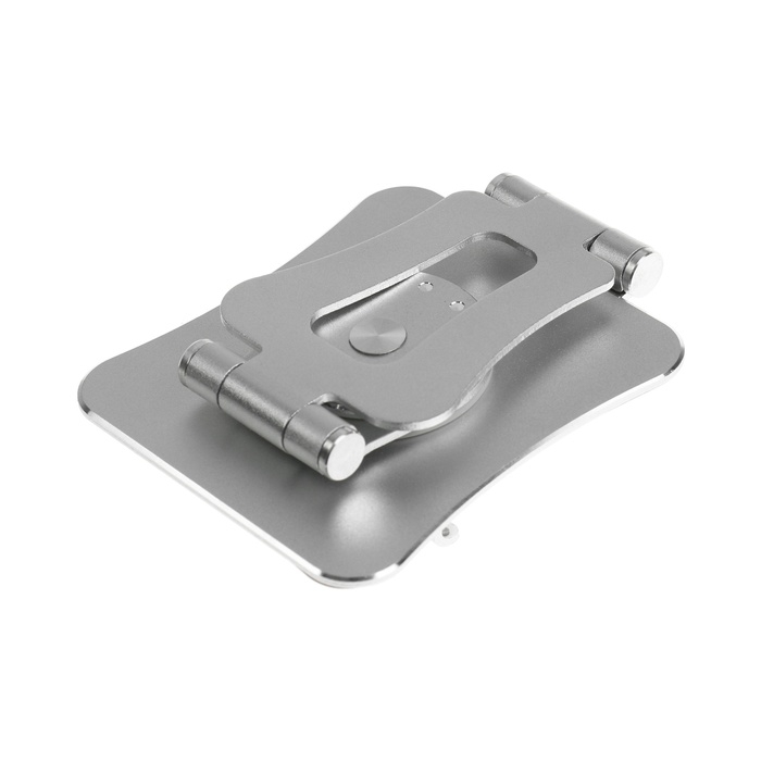 Подставка для телефона, регулируемая, складная, поворот на 360°, металл, серебристая Подставка для телефона, регулируемая, складная, поворот на 360°, металл, серебристая