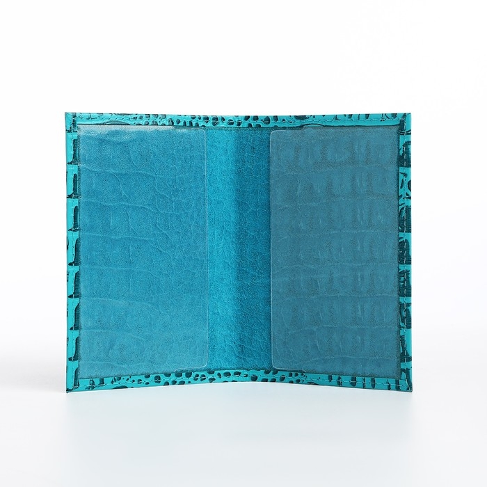 Обложка для паспорта, цвет бирюзовый
