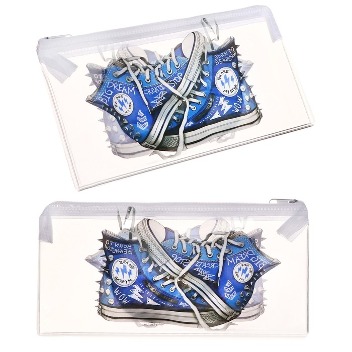 Пенал мягкий Пенал мягкий "Большие мечты" Calligrata, 95х205 мм, 1 отделение, плоский, ПВХ