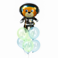 Набор шаров «Медвежонок в космосе», латекс, фольга, 9 шт. Набор шаров «Медвежонок в космосе», латекс, фольга, 9 шт.