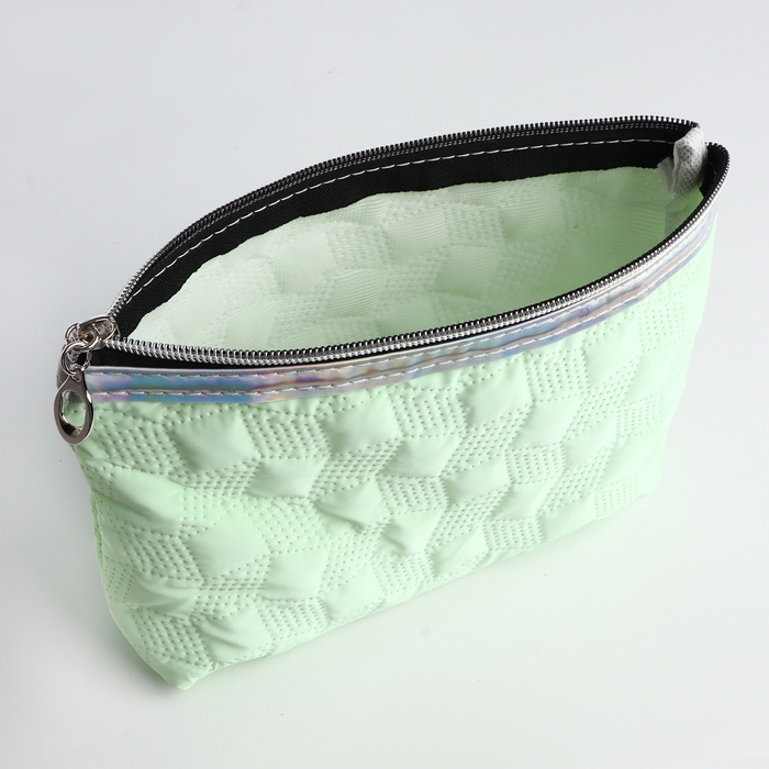 Косметичка на молнии, цвет зелёный Косметичка на молнии, цвет зелёный