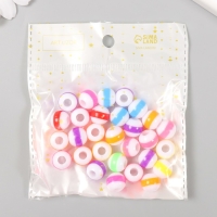 Бусины для творчества пластик "Цветная полоска. Глянец" набор 20 гр 1,2х1,2х1,1 см Бусины для творчества пластик "Цветная полоска. Глянец" набор 20 гр 1,2х1,2х1,1 см