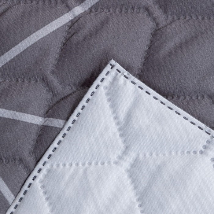 Покрывало "Этель" 2 сп Grey haze, 180х210&plusmn;5 см, микрофибра