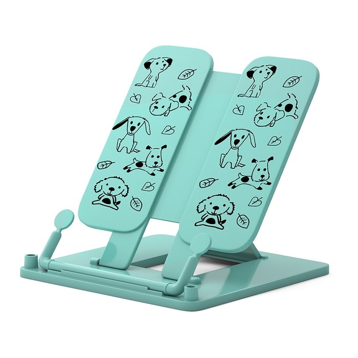 Подставка для книг пластик, ErichKrause, Little Dogs, мятный Подставка для книг пластик, ErichKrause, Little Dogs, мятный