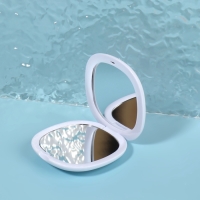 Зеркало складное &laquo;Романтика&raquo;, 7,5 &times; 7,5 см, цвет розовый