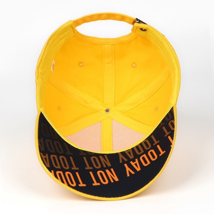 Кепка женская NOT TODAY, цвет жёлтый, р-р 56 Кепка женская NOT TODAY, цвет жёлтый, р-р 56