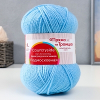 Пряжа "Подмосковная" 50% шерсть, 50% акрил 250м/100гр (05, голубой) Пряжа "Подмосковная" 50% шерсть, 50% акрил 250м/100гр (05, голубой)