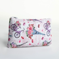 Косметичка на молнии, цвет белый/разноцветный Косметичка на молнии, цвет белый/разноцветный