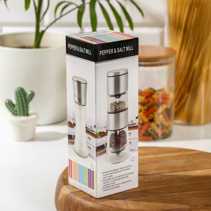Мельница для специй Magistro &laquo;Этажерка&raquo;, 19&times;6,5 см