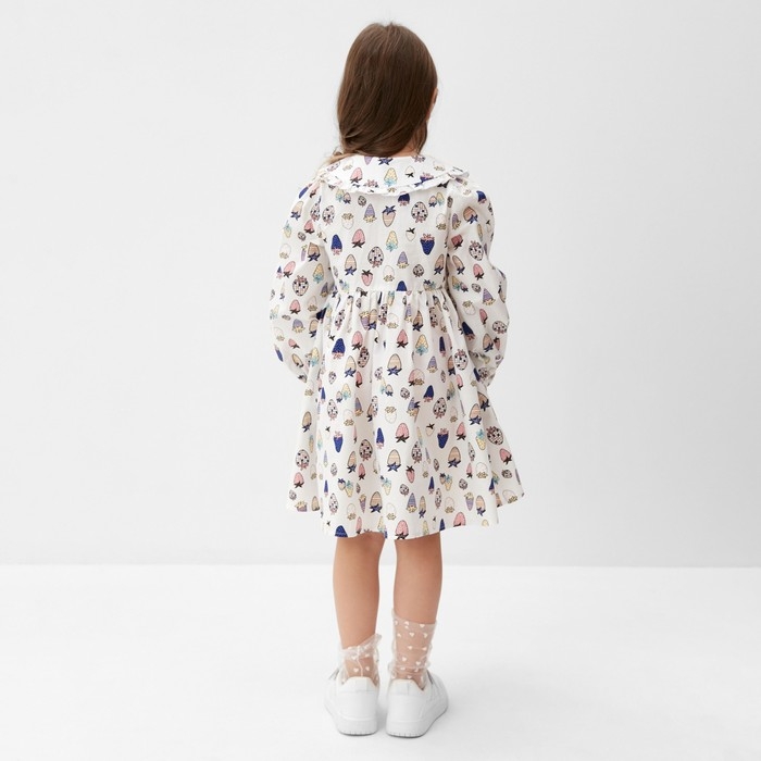 Платье детское с воротником KAFTAN "Ягоды" р.32 (110-116 см)
