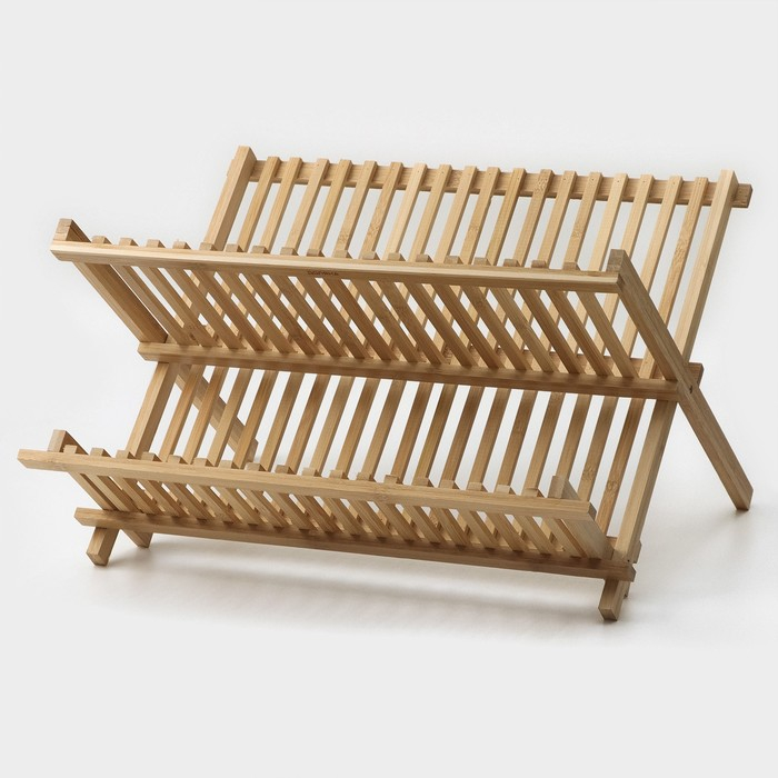 Сушилка для посуды «Бамбуковый лес», 43×38 см, 2 яруса Сушилка для посуды «Бамбуковый лес», 43×38 см, 2 яруса