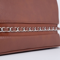 Сумка-тоут "Оливи" на молнии, цвет коричневый