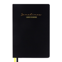 Ежедневник недатированный, A5, 136 листов, кожзам, deVENTE. Ultra, твердая обложка, тиснение фольгой, перфорация, ляссе, блок 70%, черный/желтый Ежедневник недатированный, A5, 136 листов, кожзам, deVENTE. Ultra, твердая обложка, тиснение фольгой, перфорация, ляссе, блок 70%, черный/желтый