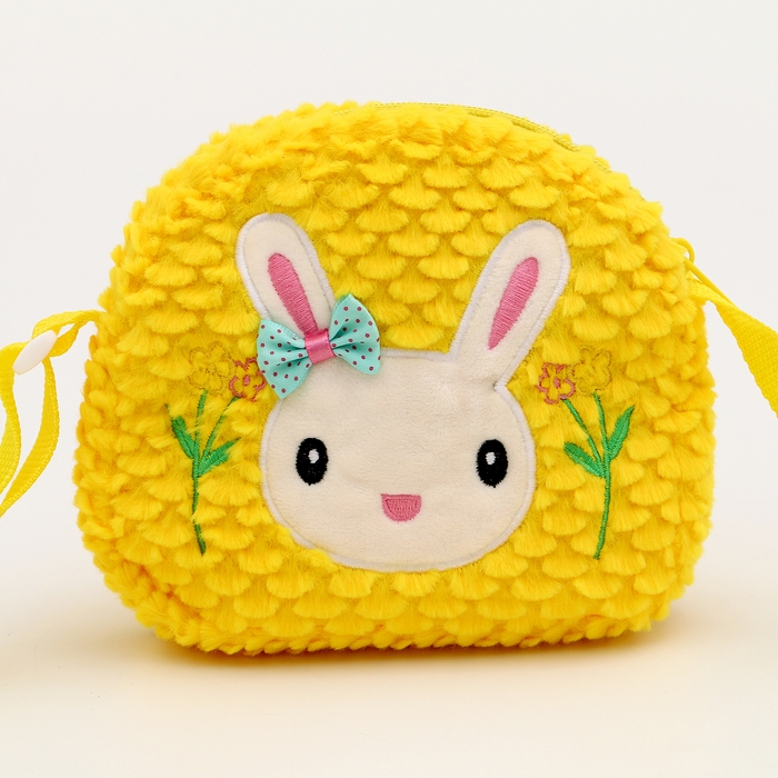Сумка детская &laquo;Зайка с бантиком&raquo;, 20 см, цвет жёлтый