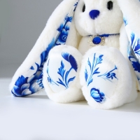 Мягкая игрушка зайка "Li в кокошнике ", заяц Мягкая игрушка зайка "Li в кокошнике ", заяц