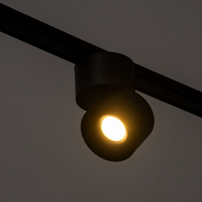 Светильник трековый SLIM Светильник трековый SLIM "Цилиндр" LED 9Вт 3000K-6000К 48V CRI90 черный 6х6х10см