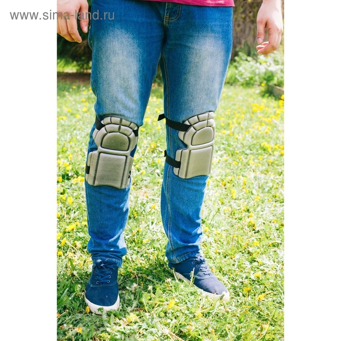 Наколенники садовые, универсальные, 20 &times; 17 см, серые