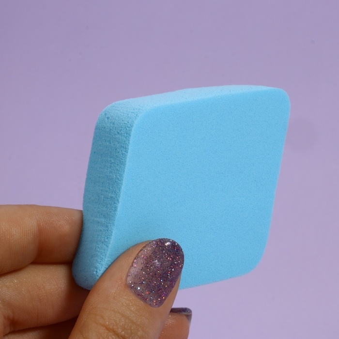 Спонжи для макияжа &laquo;Ромбы&raquo;, набор - 4 шт, 6,5 &times; 5 см, разноцветные