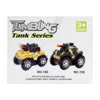 Машина-перевертыш &laquo;Танк&raquo;, работает от батареек, цвета МИКС