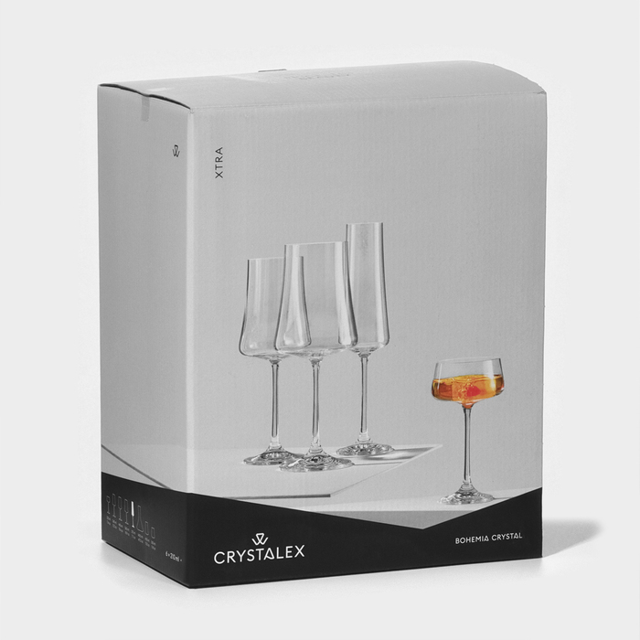 Набор бокалов для шампанского &laquo;Экстра&raquo;, 210 мл, 6 шт