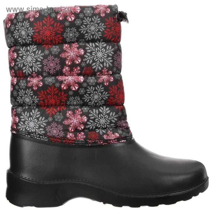 Сапоги комбинированные с фиксатором, искусственный мех, размер 40, цвета микс