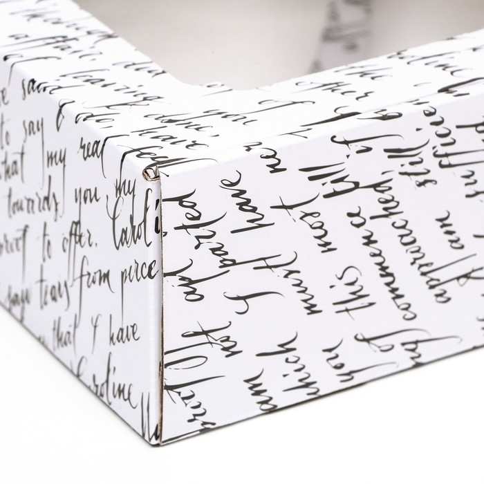 Коробка самосборная, с окном, Коробка самосборная, с окном, "Письмо" 19 х 19 х 9 см набор 5 шт