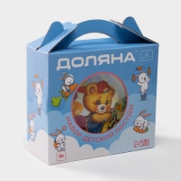Набор детской посуды из керамики Доляна «Мишка на велосипеде», 3 предмета: кружка 230 мл, миска 400 мл, тарелка d=18 см Набор детской посуды из керамики Доляна «Мишка на велосипеде», 3 предмета: кружка 230 мл, миска 400 мл, тарелка d=18 см