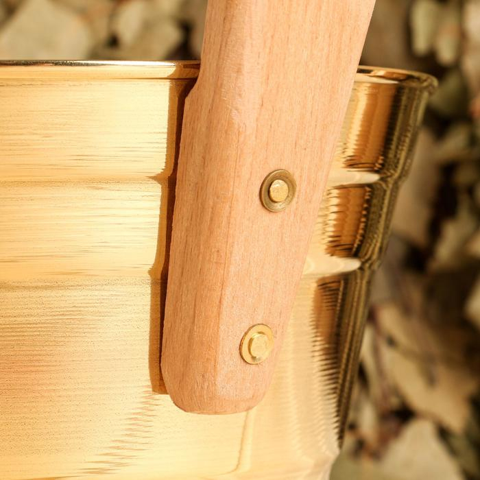 Ушат латунный, 2.2 л, с ручкой