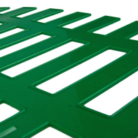 Ограждение декоративное, 35 &times; 210 см, 5 секций, пластик, зелёное, RENESSANS, Greengo