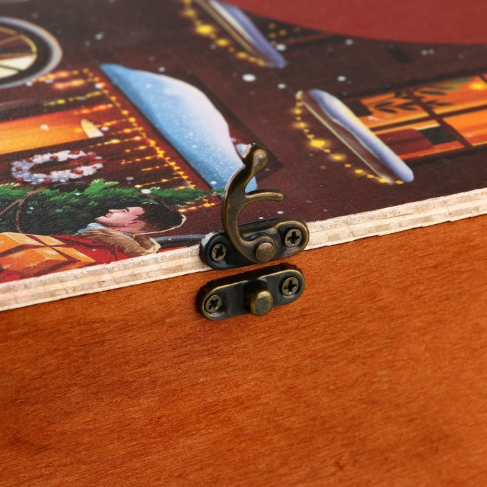 Родословная новогодняя книга с пером в шкатулке &laquo;Новый год: Сказочного нового года&raquo;, 26 х 8 х 27 см, набор