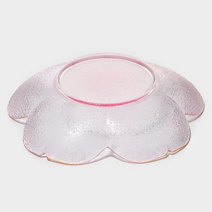 Салатник стеклянный фигурный &laquo;Фиалка&raquo;, 280 мл, 17&times;3,5 см