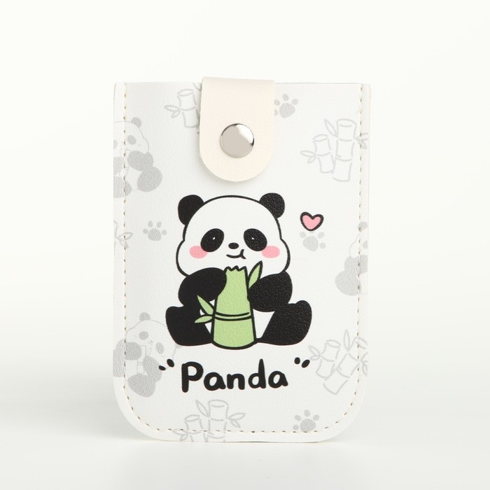 Картхолдер на кнопке, цвет белый