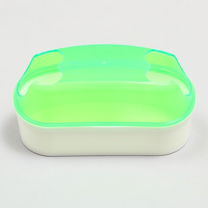 Туалет-туннель с лопаткой для грызунов "Пижон", 14,5 х 7 х 7 см, зелёный