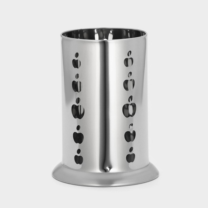 Подставка из нержавеющей стали для столовых приборов &laquo;Яблочко&raquo;, 10&times;17 см