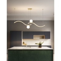 Люстра BayerLux "Волсен" LED 50Вт золото 100х100 см Люстра BayerLux "Волсен" LED 50Вт золото 100х100 см