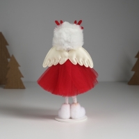 Кукла интерьерная "Ангелочек в красном платье в шапке с оленьими рожками" 5х5,5х16,5 см Кукла интерьерная "Ангелочек в красном платье в шапке с оленьими рожками" 5х5,5х16,5 см