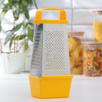 Тёрка Доляна &laquo;Универсал&raquo;, 4 грани, контейнер 450 мл, 27&times;12&times;0,9 см, цвет МИКС